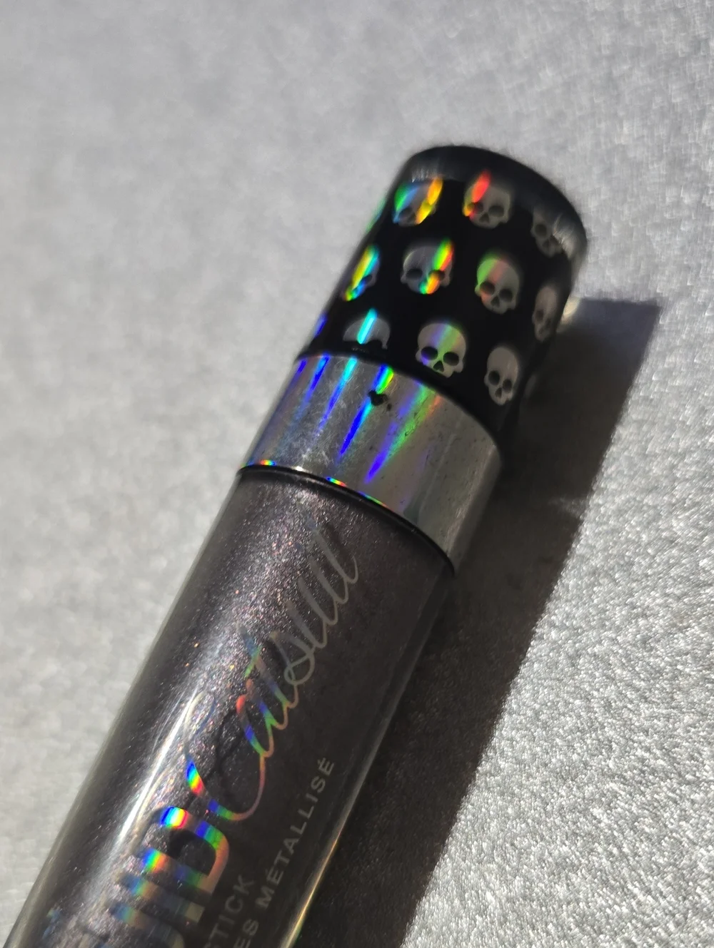GUNMETAL HEART Wet N Wild RARE Goth-O-Graphic Liquid Lip NWOBox